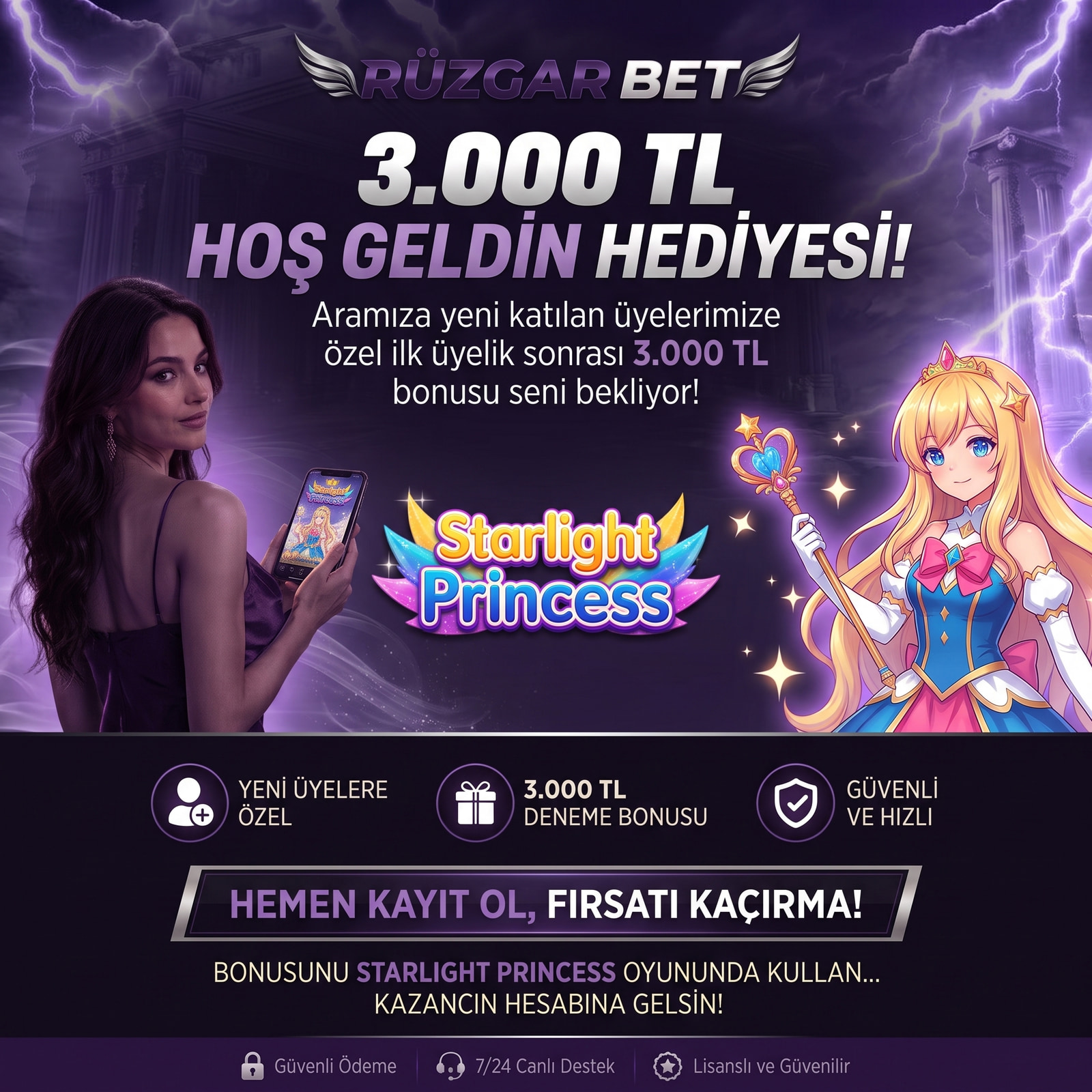 3.000 TL Deneme Bonusu